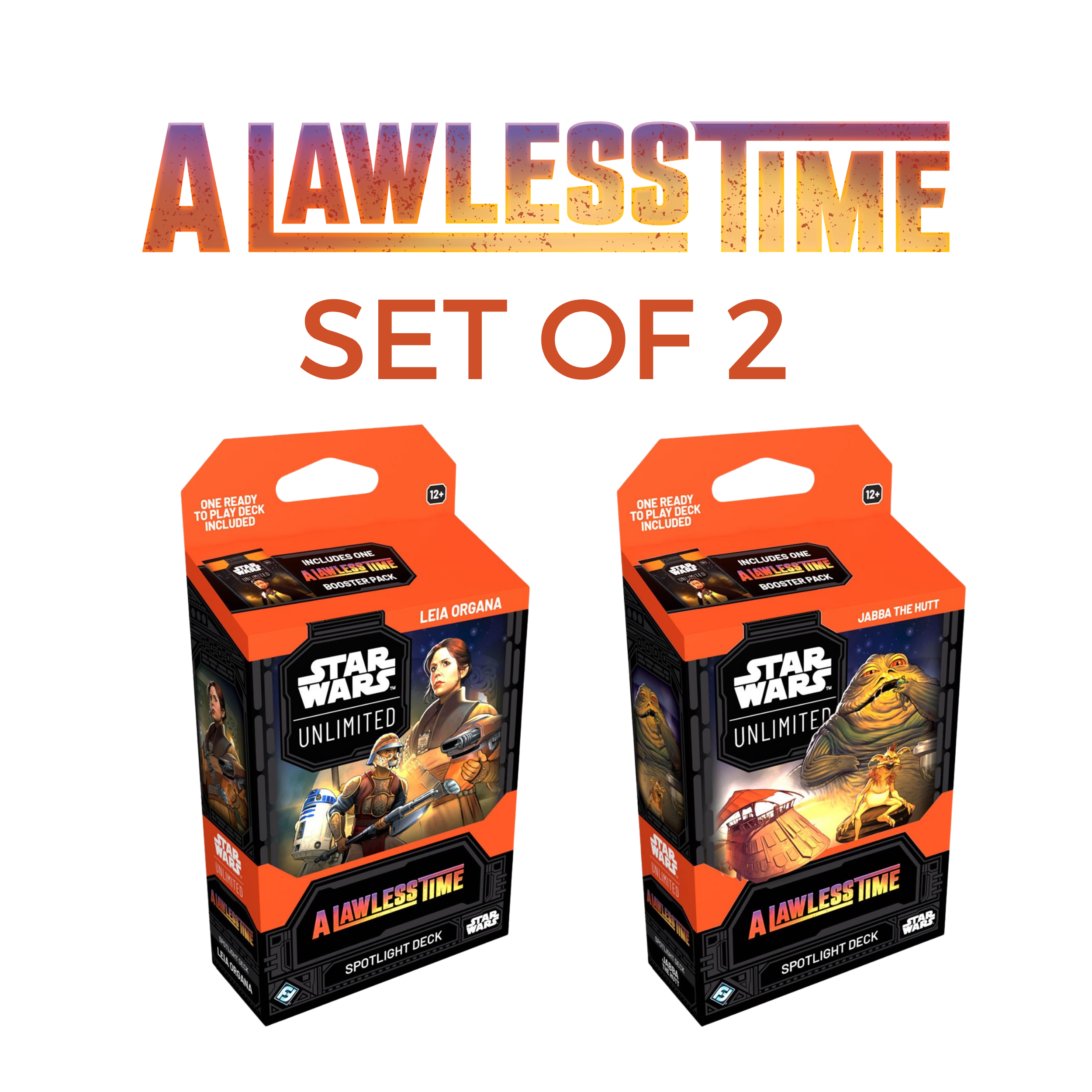 Star Wars Unlimited: A Lawless Time Set of 2 Spotlight Deck