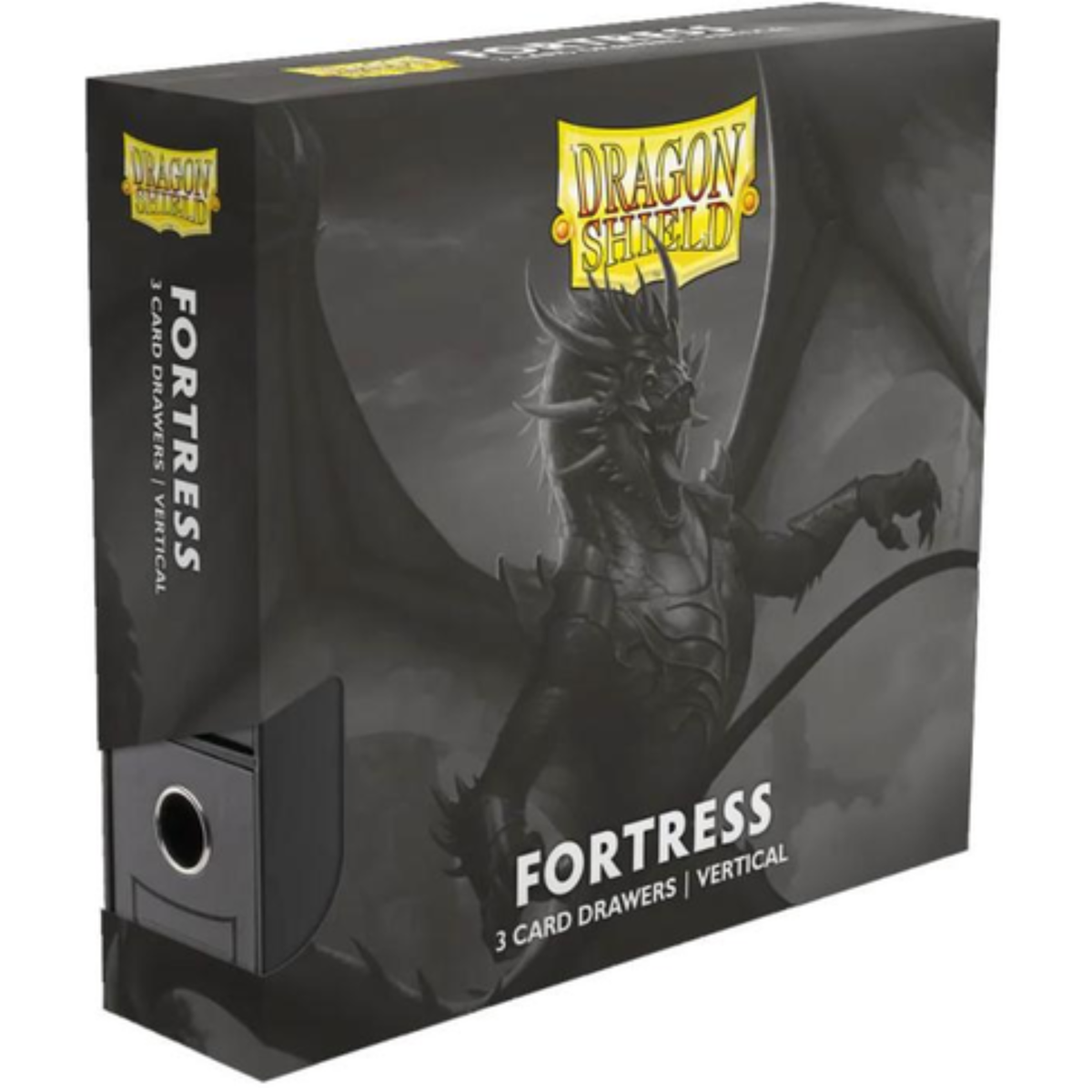 Dragon Shield Fortress Card Drawers Vertical 3 Row Black
