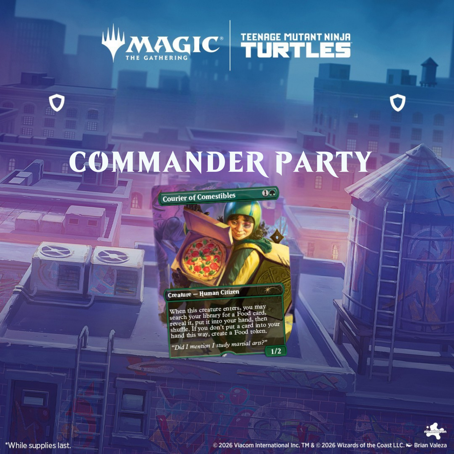 Teenage Mutant Ninja Turtles Commander Party #1 March 14 @7pm