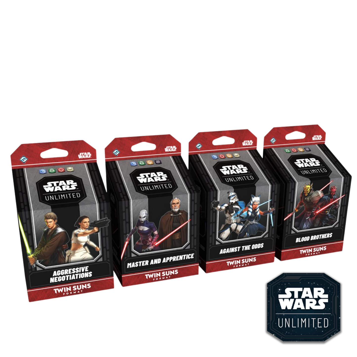 Star Wars Unlimited: Twin Suns Set of 4 Decks