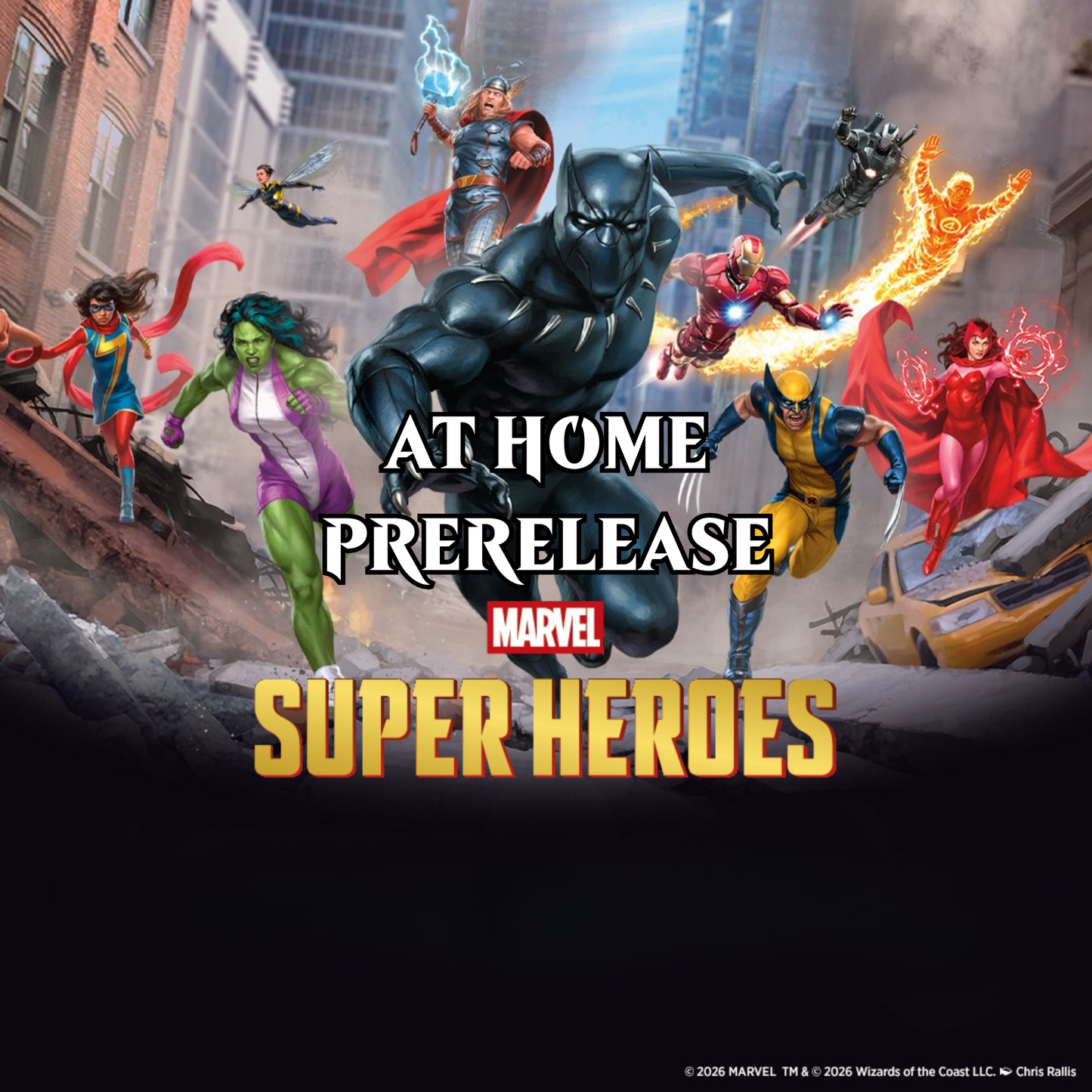 Magic: The Gathering Marvel Super Heroes Prerelease At Home