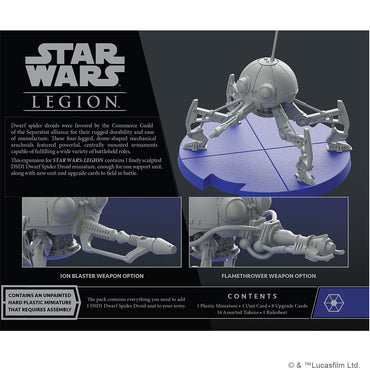 Star Wars Legion: DSD1 Dwarf Spider Droid Unit image 1