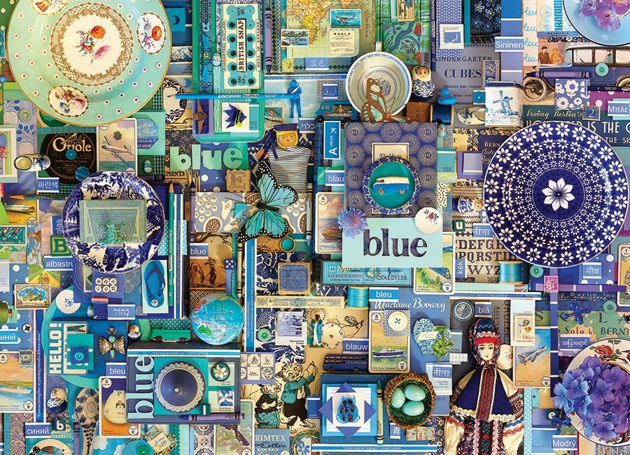 Blue - 1000pc Cobble Hill Puzzle image 1