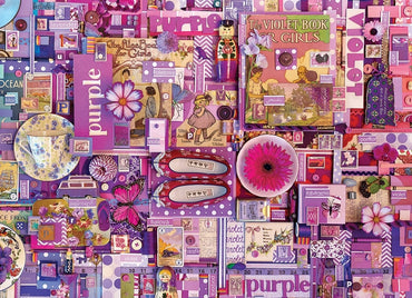 Purple- 1000pc Cobble Hill Puzzle image 1