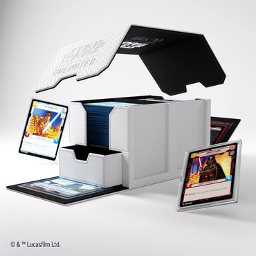 Gamegenic White/Black Star Wars Unlimited Double Deck Pod 120 CT image 0