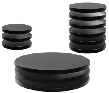 Wizkids Black Bases Round 12pk image 0