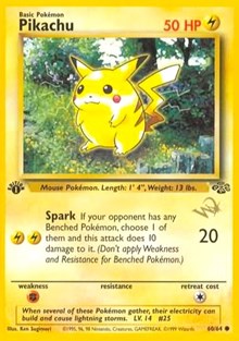 Pikachu [W Stamped] (60/64) [WoTC Promo] – A Muse N Games