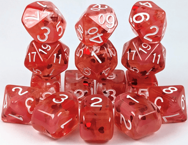 Role 4 Initiative Lovestruck 15 Piece RPG Dice Set image 0