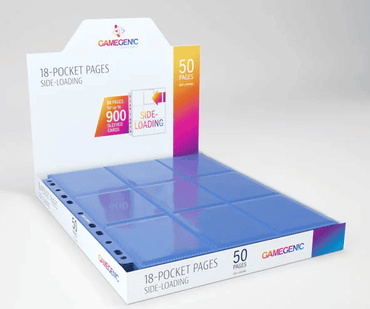Gamegenic Blue 18-Pocket Side-Loading Pages 50ct image 0