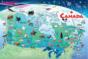 Canada Map 35pc Tray Puzzle image 0