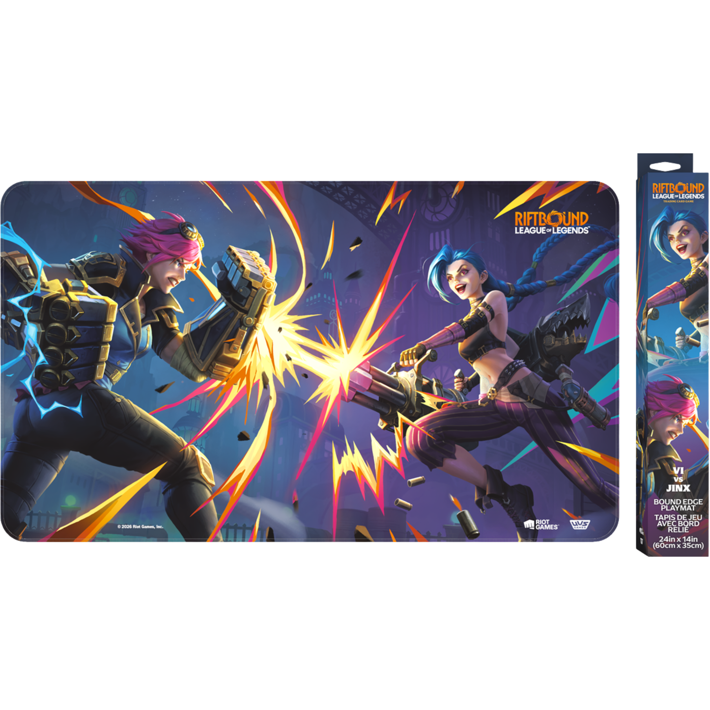 Riftbound Vendetta Playmat: Vi vs. Jinx