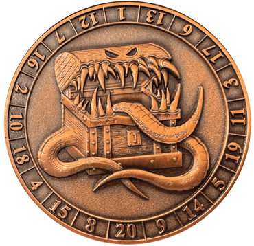 D20 Mimic Dice Coin image 0