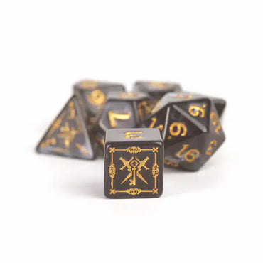 Sirius Dice D&D Adventure Dice Rogue Black image 0