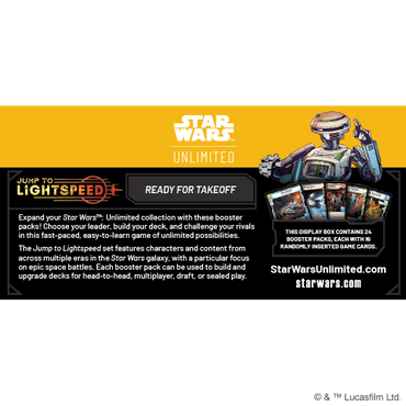 Star Wars Unlimited: Jump to Lightspeed Booster Box image 1