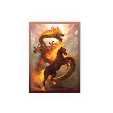 Dragon Shield Sleeves Dual Matte Fire Horse 100 Count