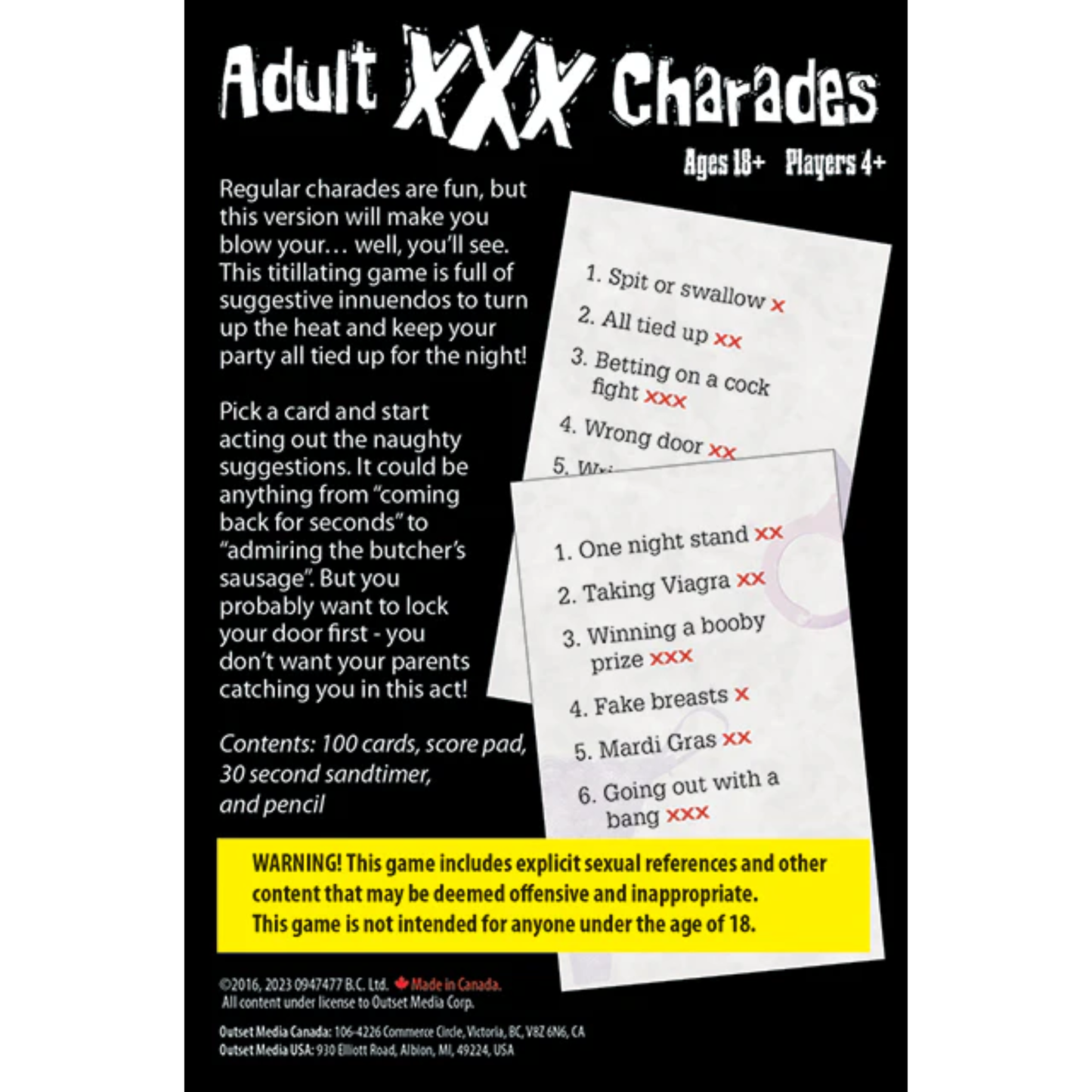 Adult XXX Charades