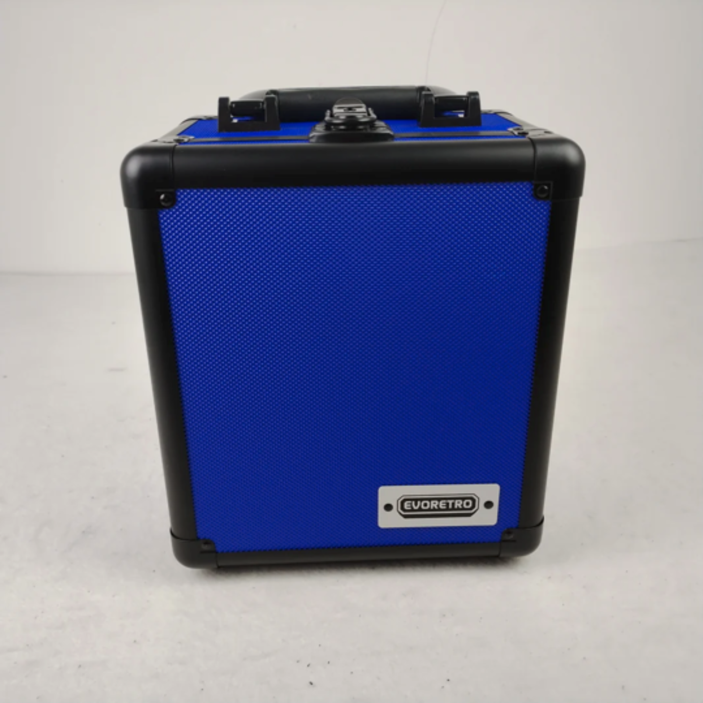 EVORETRO Blue Aluminum Graded Card Storage Box Heavy Duty 2 Rows