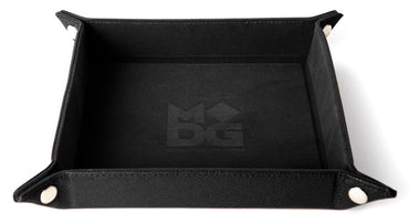 Metallic Dice Games Folding Black Dice Tray image 0