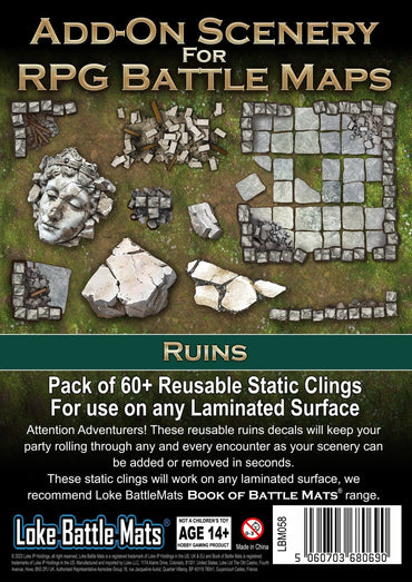 Loke Battle Mats: Add-On Scenery for RPG Maps: Ruins image 0