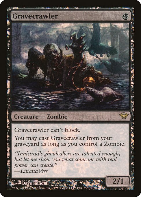 Gravecrawler (64☆) [Dark Ascension Promos] – A Muse N Games