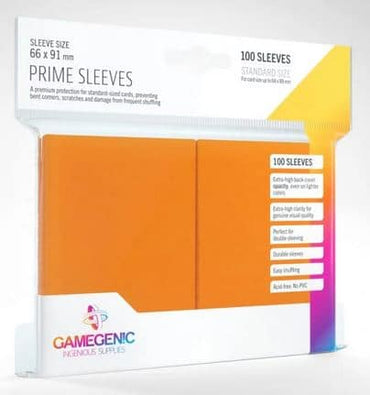 Gamegenic Prime Sleeves Orange 100 CT image 0