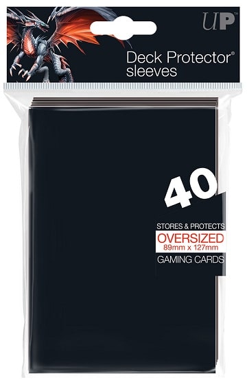 Ultra Pro Oversized 40ct Black Sleeves image 0