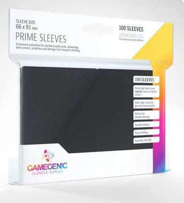 Gamegenic Prime Sleeves Black 100CT image 0