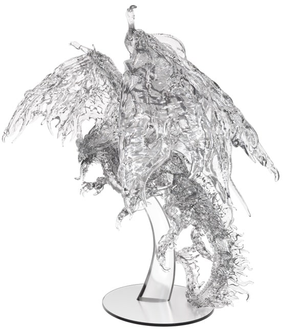 D&D Unpainted Mini Red Ghost Dragon image 0