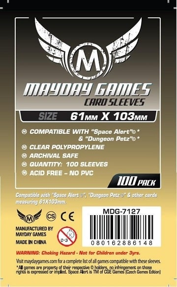 MDG7127 MAGNUM SPACE 61MM X 103MM 100 Sleeves image 0