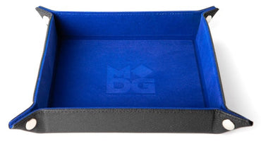 Metallic Dice Games Folding Blue Dice Tray image 0