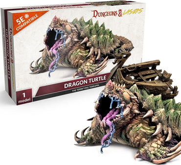 Dungeons and Lasers Dragon Turtle Miniature Pack image 0