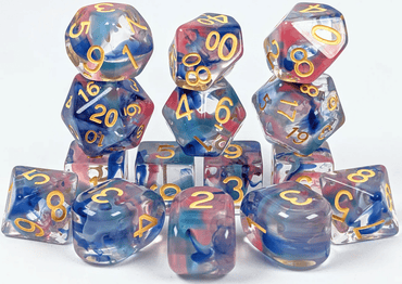 Role 4 Initiative Coral Reef 15 Piece RPG Dice Set image 0