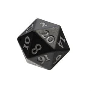 Ultra Pro Dice Heavy Metal Vivid Black Set of 2 D20 image 0