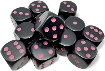 CHX25648 Black/Pink Opaque 12 D6 Set image 0