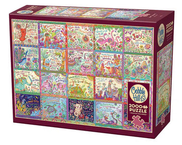 2000pc Happy Thoughts Cobble Hill Puzzle image 0