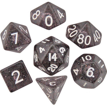 Mini Polyhedral Dice Set: Ethereal Black MD4203 image 0