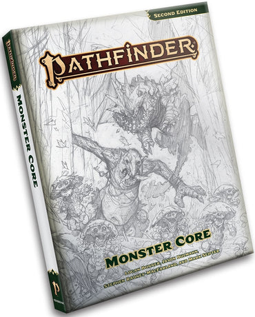 Pathfinder 2E Monster Core RPG Sketch Cover Edition image 0