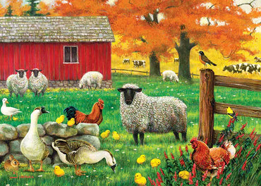 Sheep Farm 35 Piece Tray Puzzle Cobble Hill image 0