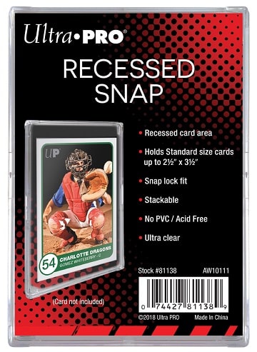 Ultra Pro Recessed Snap Card Holders image 0
