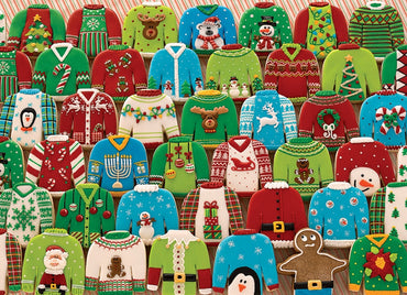 1000pc Ugly Xmas Sweaters Puzzle image 1