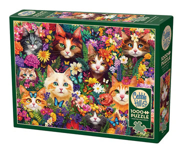 1000PC Blooming Whiskers Cobble Hill Puzzle image 0