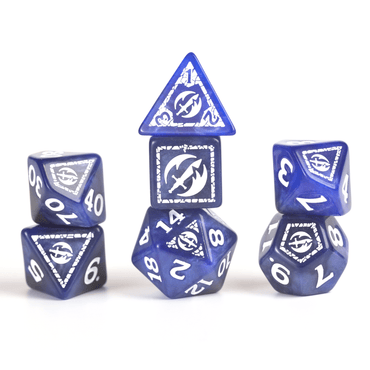 Sirius Dice D&D Adventure Dice Fighter: Blue image 0