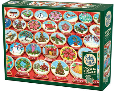 1000PC Snow Globe Cookies Puzzle Cobble Hill image 0