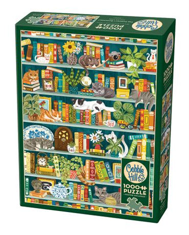 The Purrfect Bookshelf - 1000 Pieces image 0