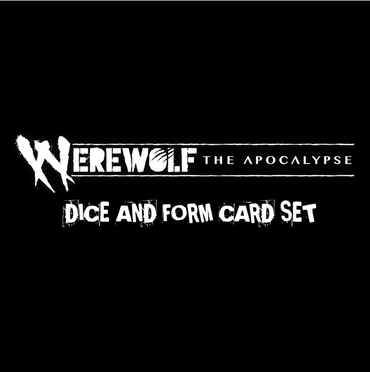 Werewolf - The Apocalypse 5E Game Dice and Form Card image 0