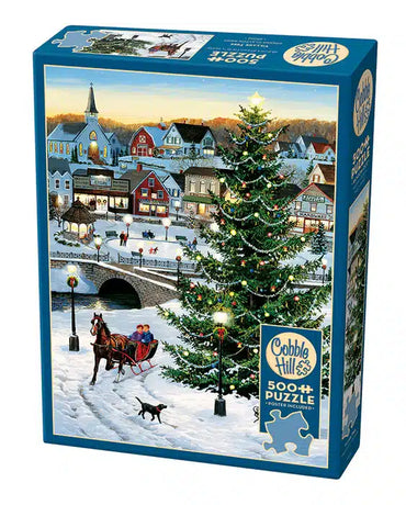 500PC Village Tree Puzzle Cobble Hill image 0