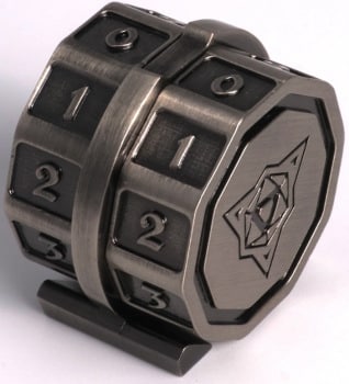 Die Hard Lifelink Battleworn Silver Metal Magnetic Counter image 0