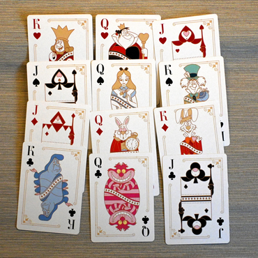 Alice in Wonderland Face Cards