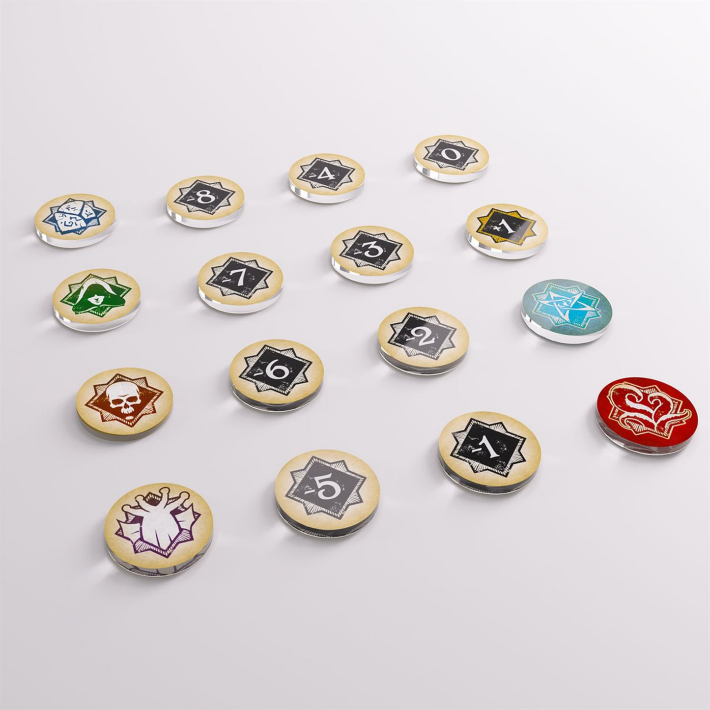 Arkham Horror Chaos Tokens & Token Bag