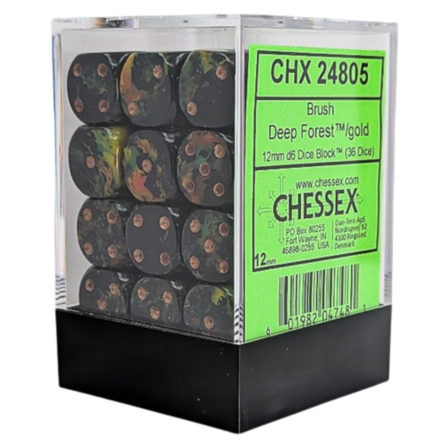 CHX24805 Brush 36D6 Deep Forest/ Gold 12MM